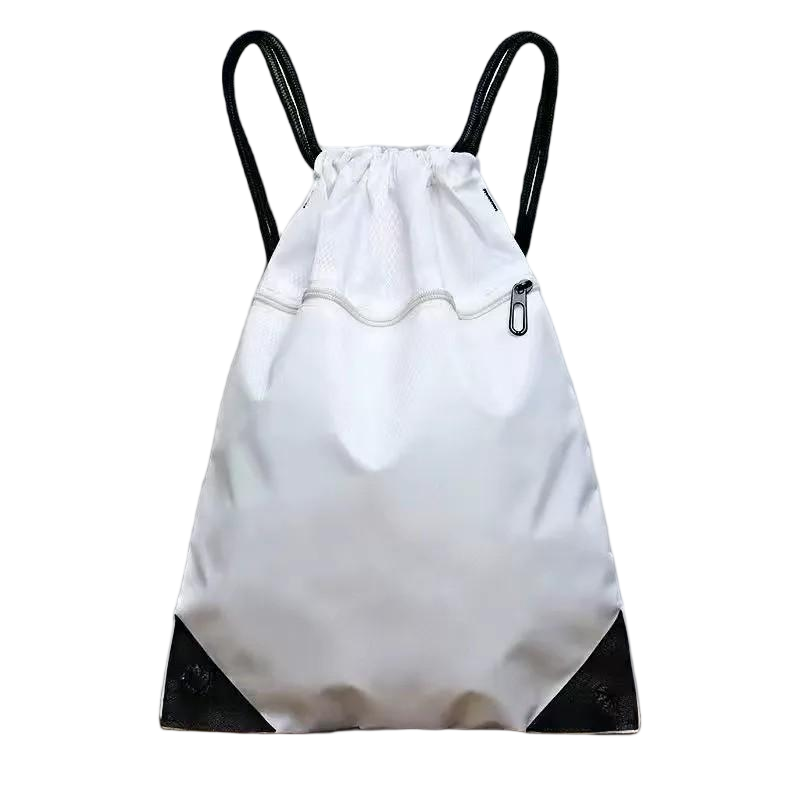Football / Basketball Drawstring Bag with Zip-Top
