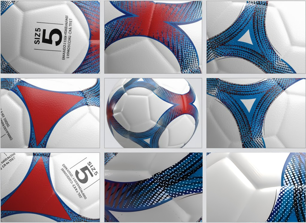 Football-TS Blue & Red Ribbon - 图片 3